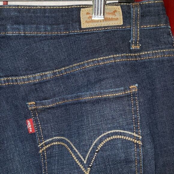Levi's 580 Boot Cut Dark Wash Denim Jeans - Picture 8 of 12